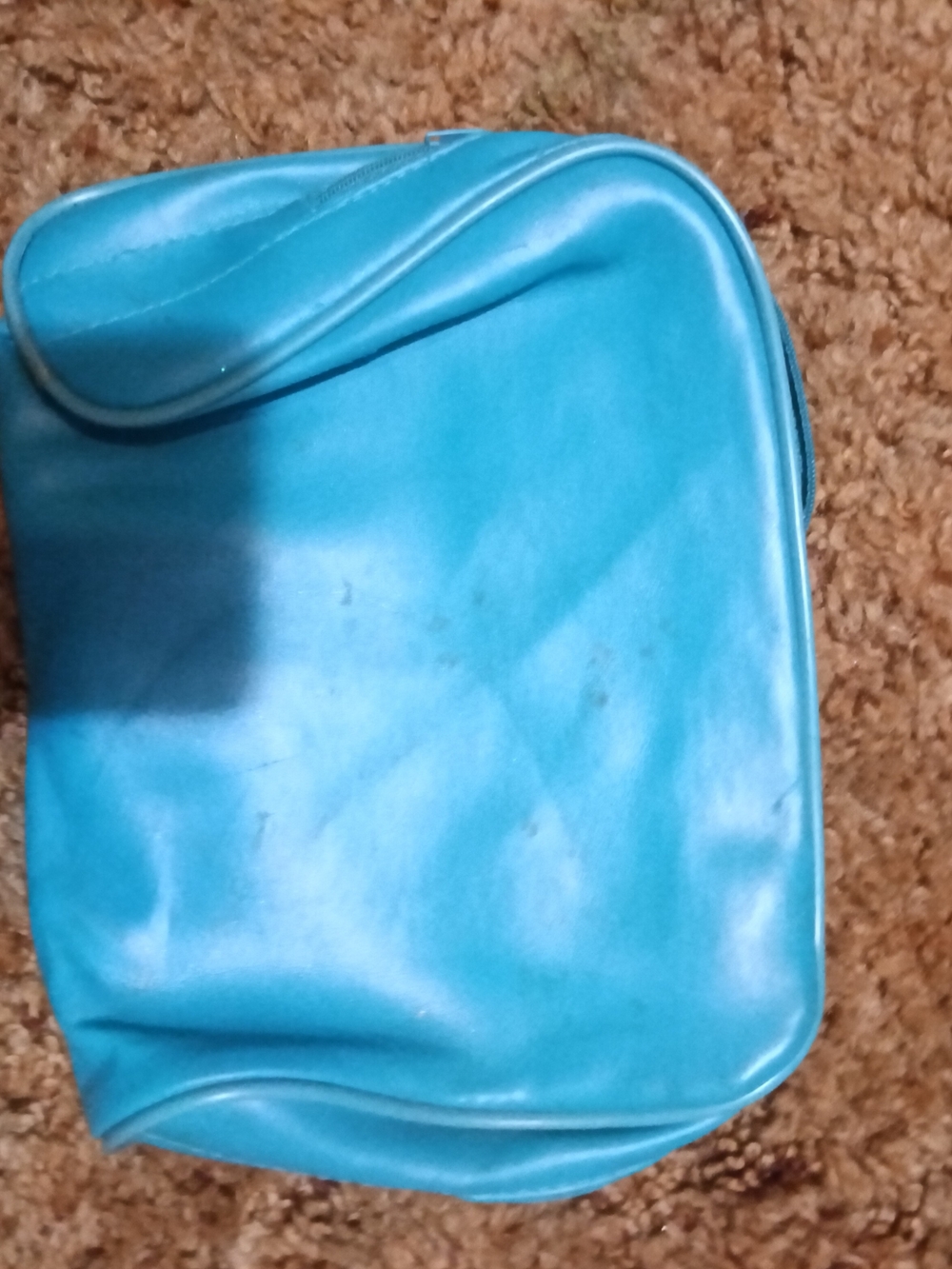 Turquoise Blue Women's Cosmetic Bag - Compact Travel Pouch